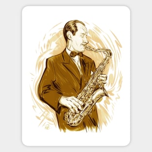 Frank Trumbauer - An illustration by Paul Cemmick Sticker